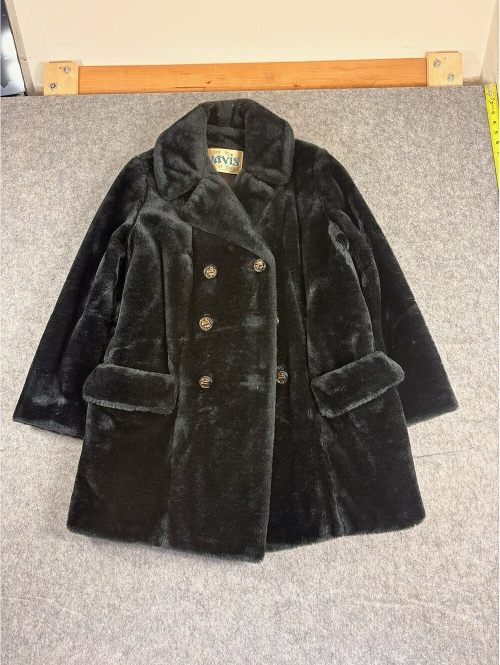 Vintage Faux Fur Coat Styled by Davis of Boston Jonathan Logan Division S/M
